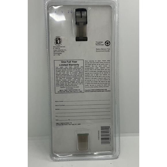 Mighty Morphin Power Rangers Quartz Watch Black Ranger 1994 - Picture 5 of 5